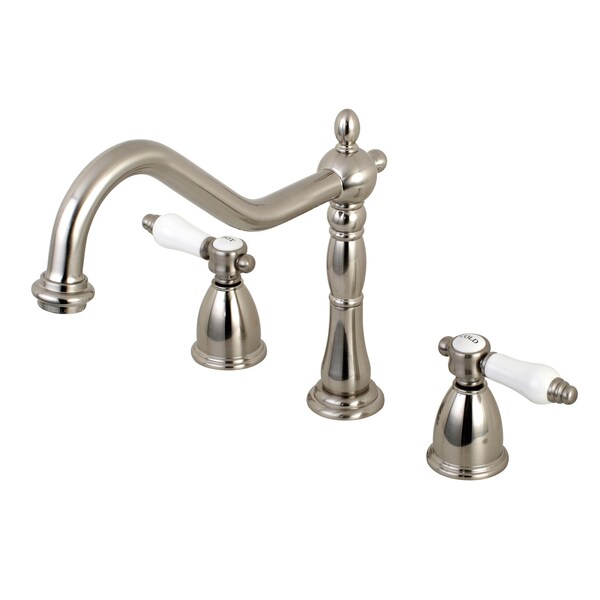 Widespread Kitchen Faucet, Brushed Nickel